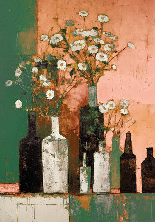 Bottles And Flowers